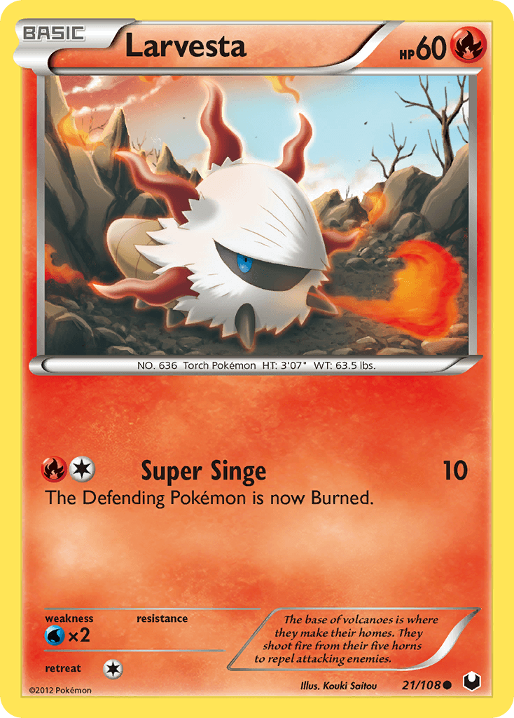 Carta Pokémon Larvesta 21