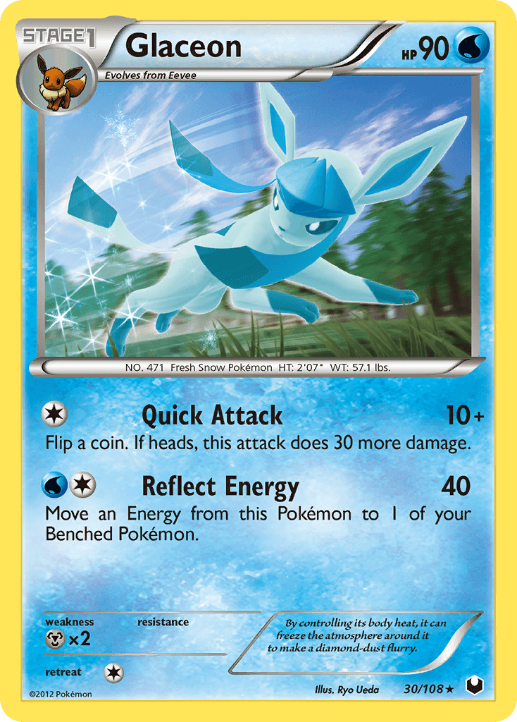 Carta Pokémon Glaceon 30