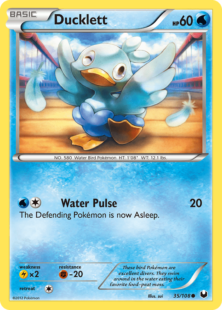 Carta Pokémon Ducklett 35