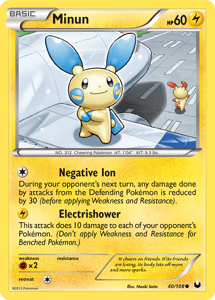 Carta Pokémon Minun 40