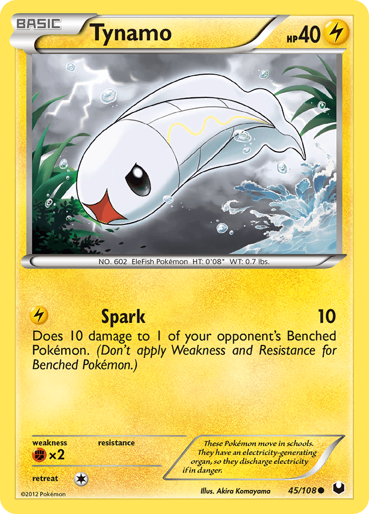 Carta Pokémon Tynamo 45