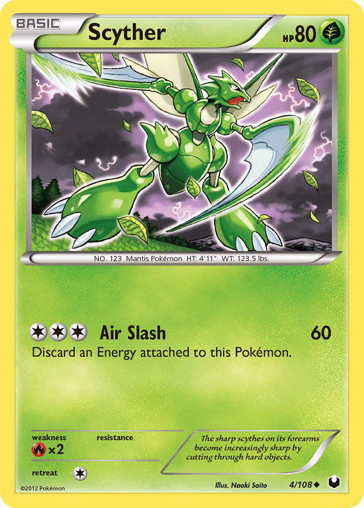 Carta Pokémon Scyther 4