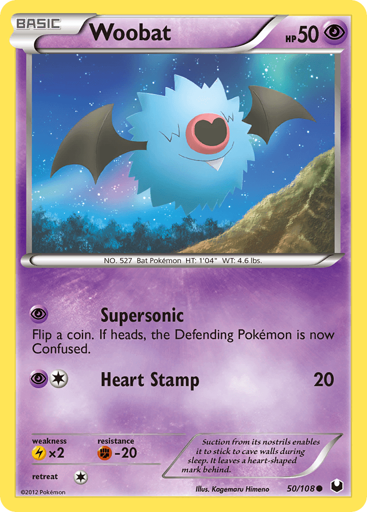 Carta Pokémon Woobat 50