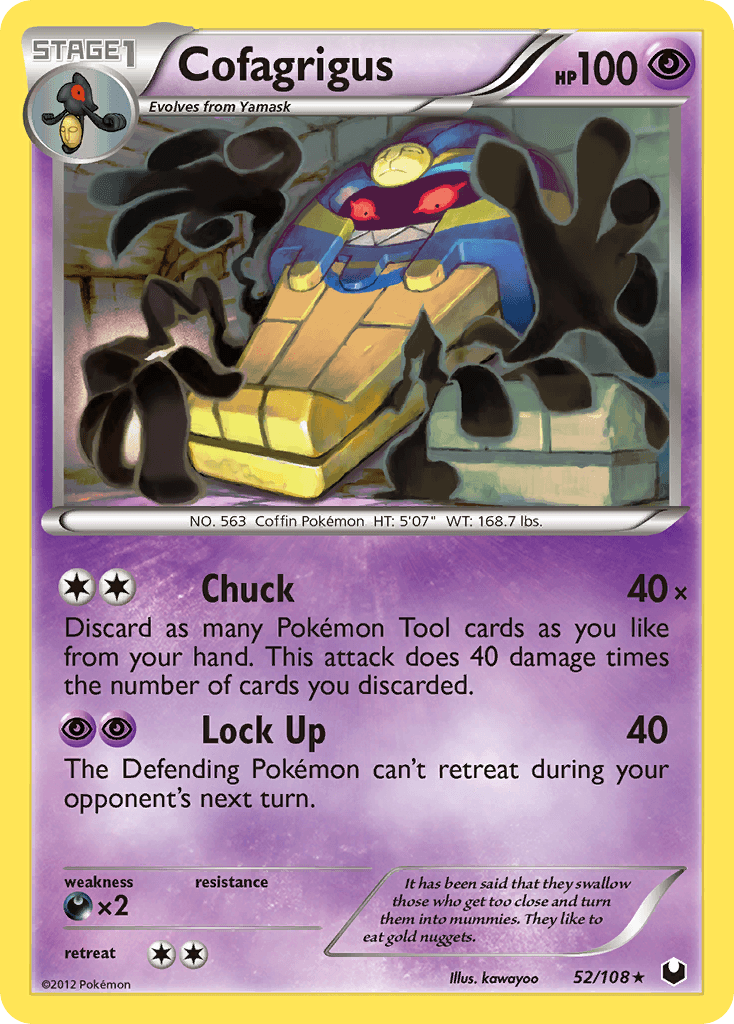 Carta Pokémon Cofagrigus 52