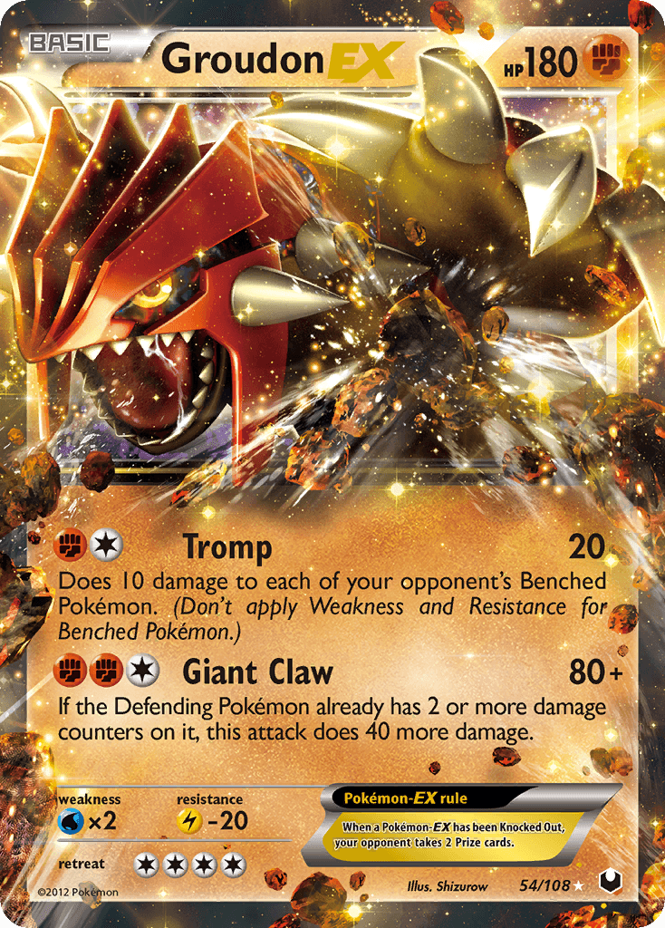 Carta Pokémon Groudon-EX 54
