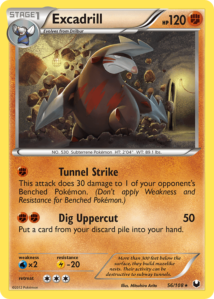 Carta Pokémon Excadrill 56