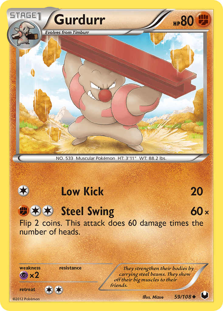 Carta Pokémon Gurdurr 59