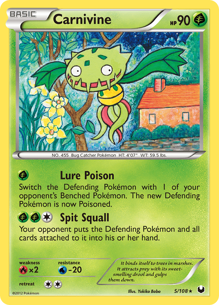 Carta Pokémon Carnivine 5