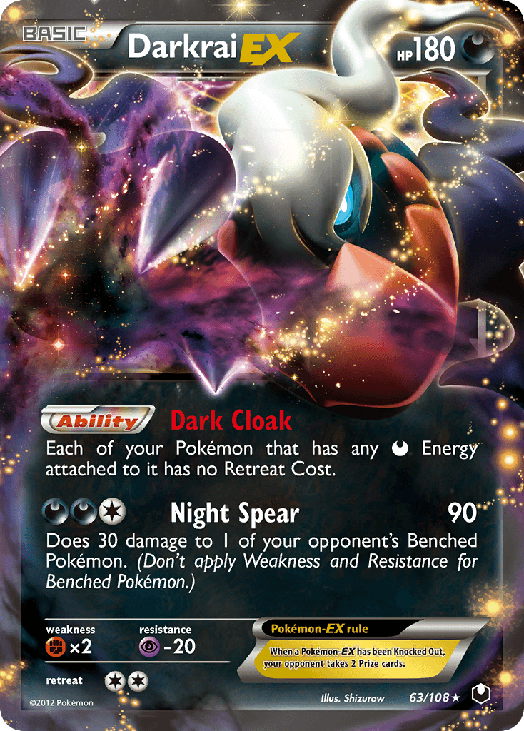 Carta Pokémon Darkrai-EX 63