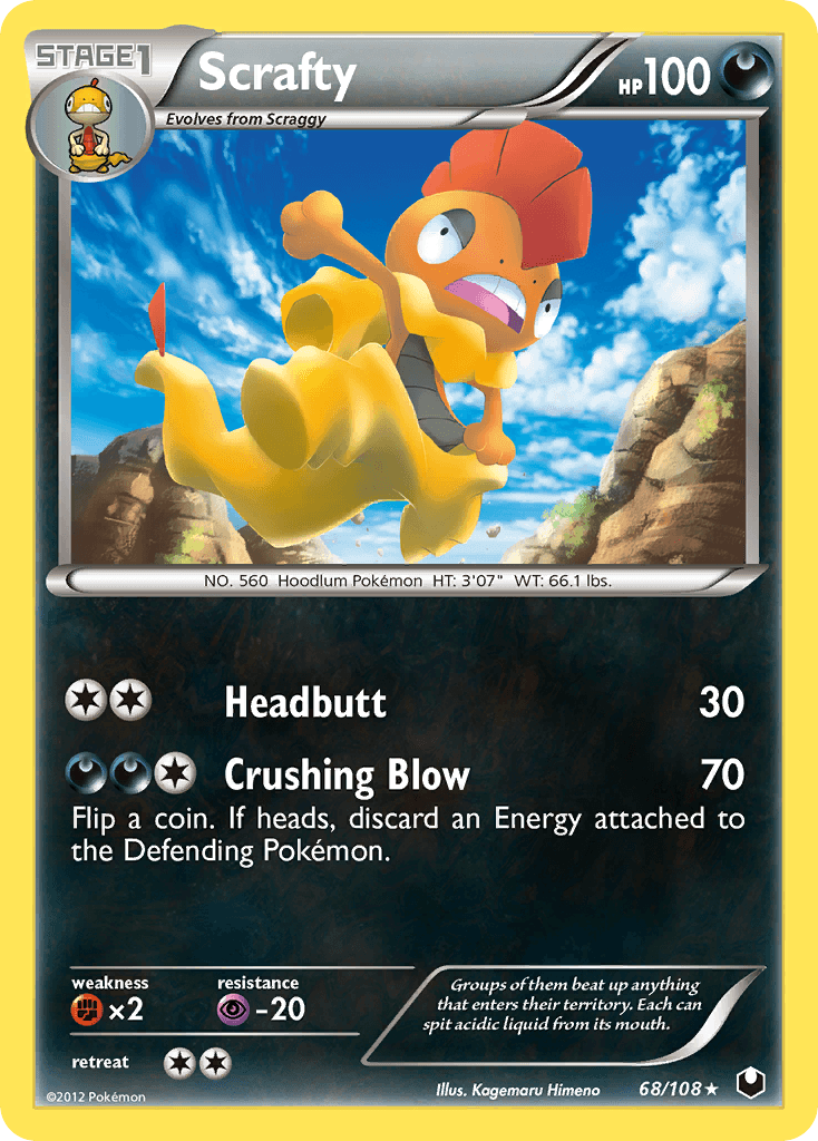 Carta Pokémon Scrafty 68