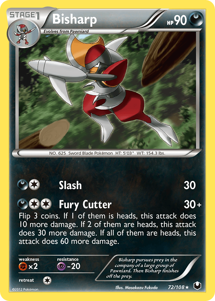 Carta Pokémon Bisharp 72