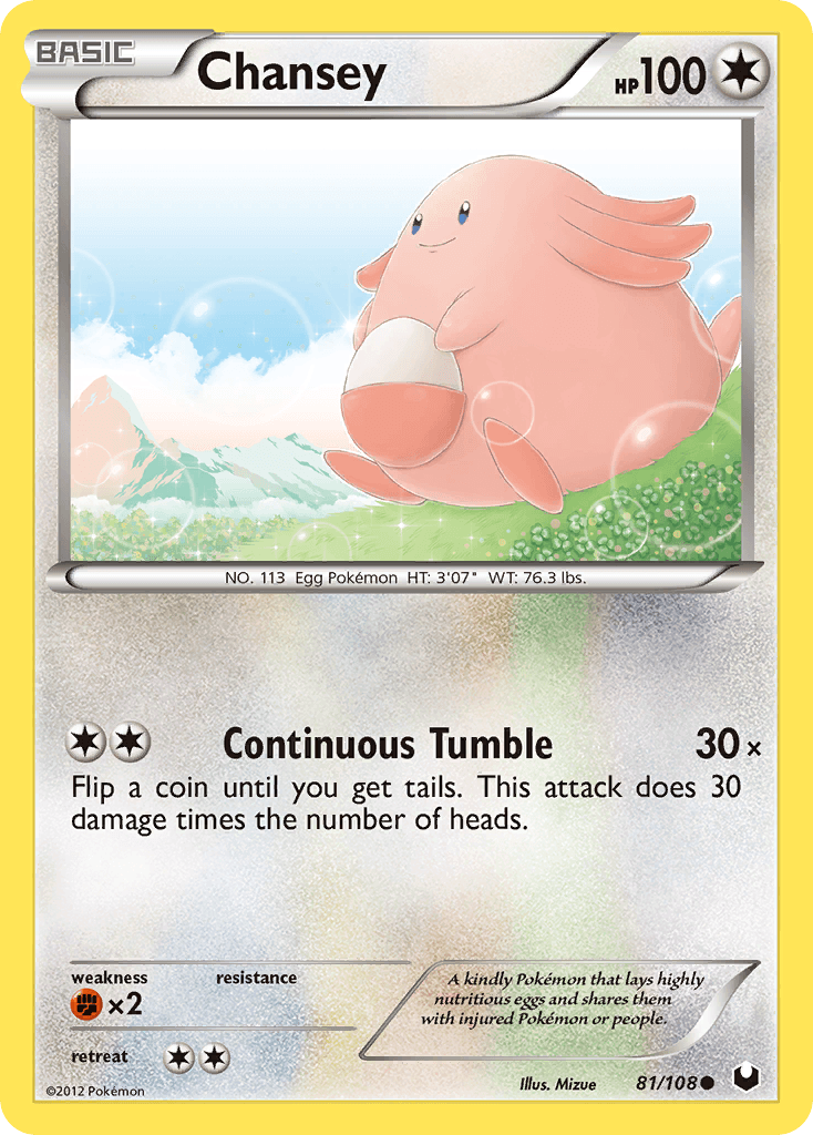 Carta Pokémon Chansey 81