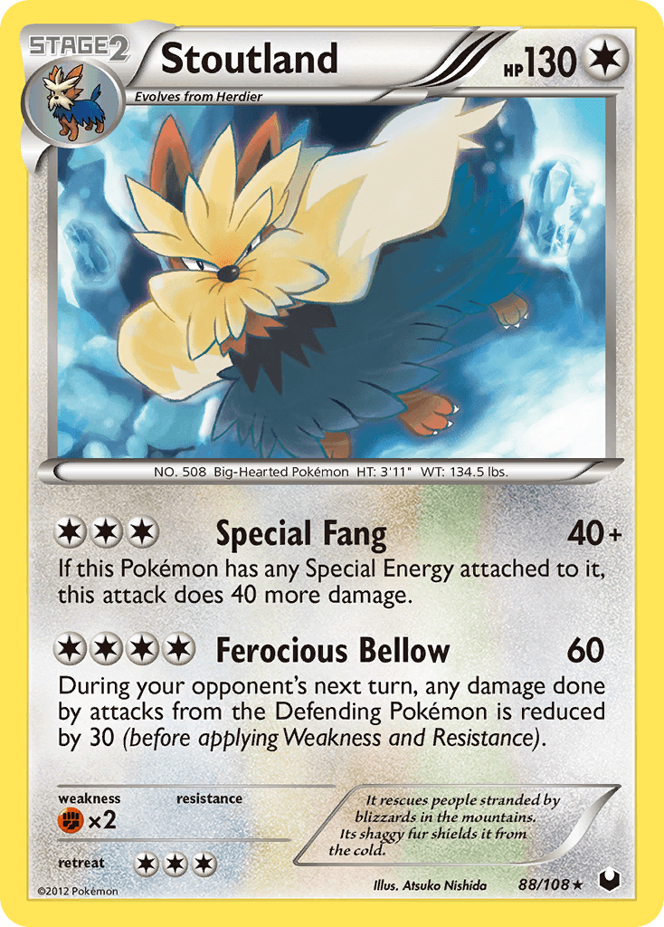 Carta Pokémon Stoutland 88