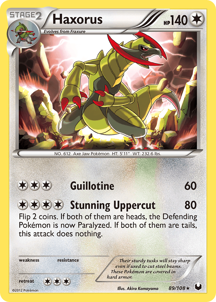 Carta Pokémon Haxorus 89