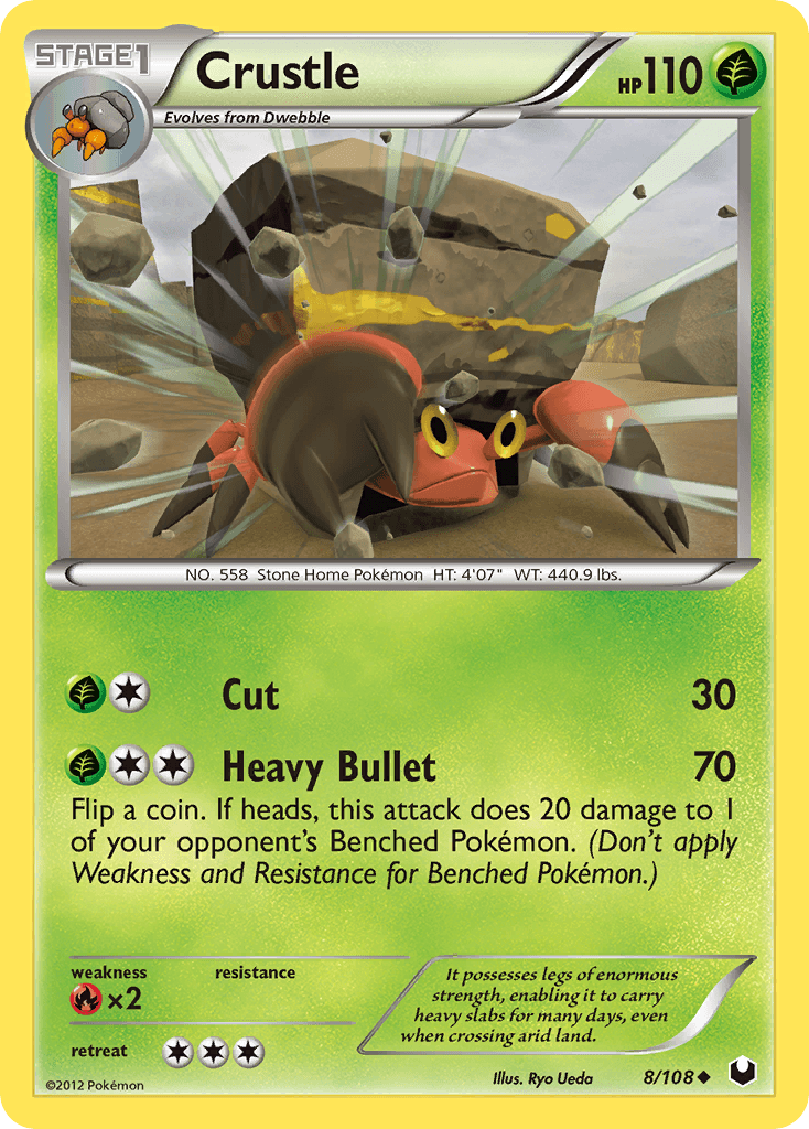 Carta Pokémon Crustle 8