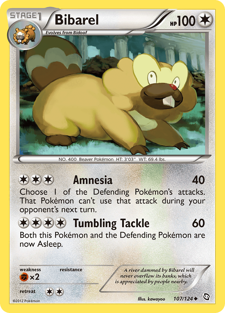 Carta Pokémon Bibarel 107