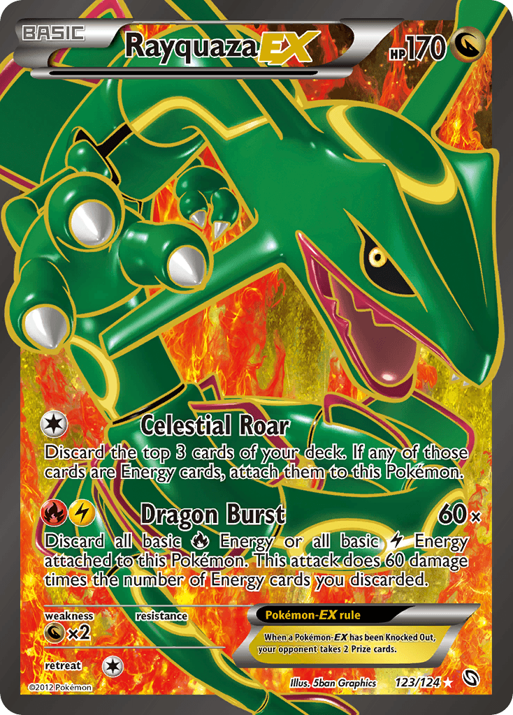 Carta Pokémon Rayquaza-EX 123