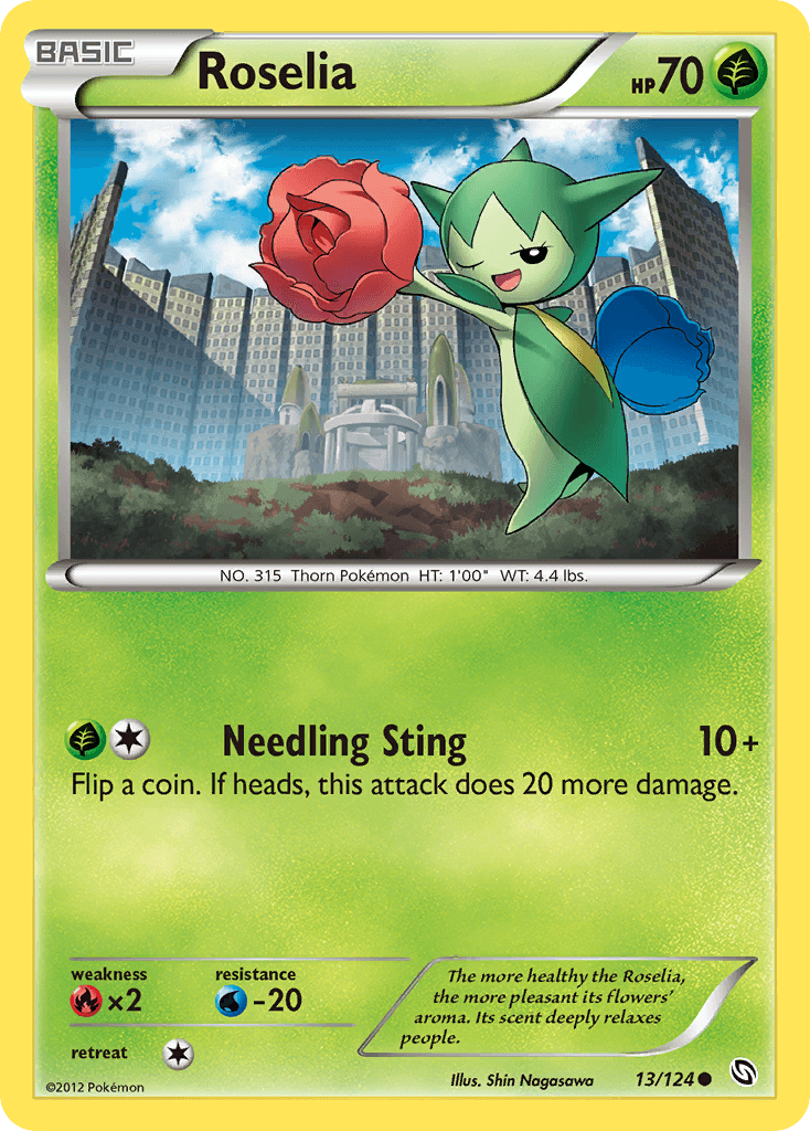 Carta Pokémon Roselia 13