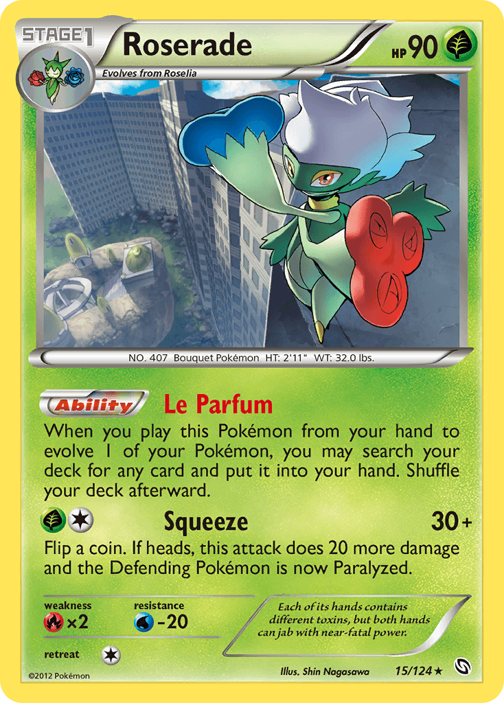 Carta Pokémon Roserade 15