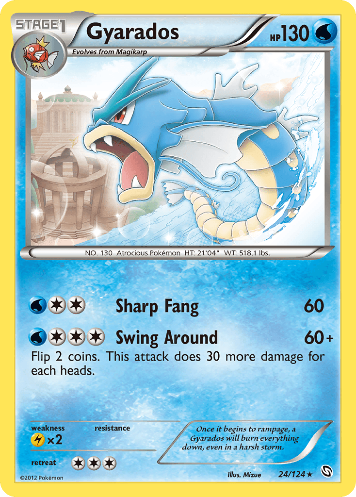 Carta Pokémon Gyarados 24 de Dragons Exalted