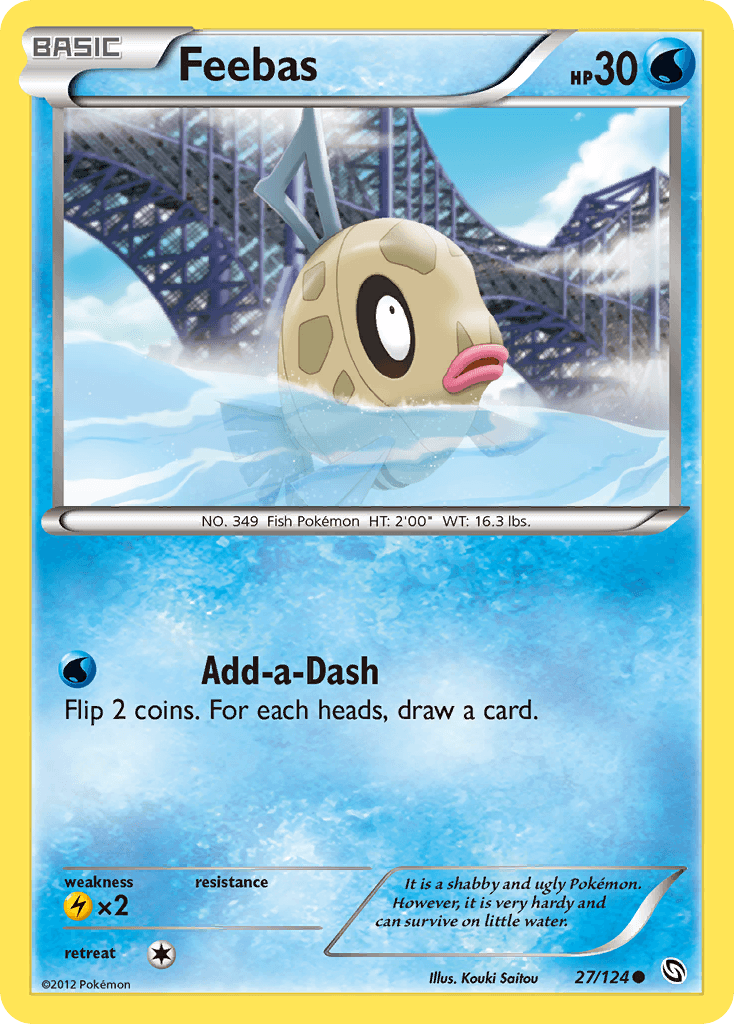Carta Pokémon Feebas 27