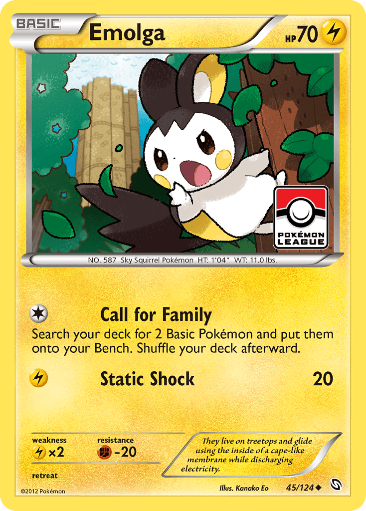 Carta Pokémon Emolga 45