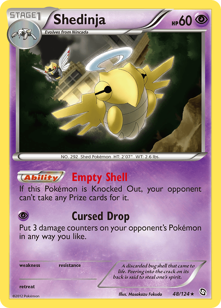 Carta Pokémon Shedinja 48 de Dragons Exalted