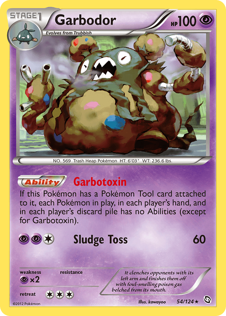 Carta Pokémon Garbodor 54