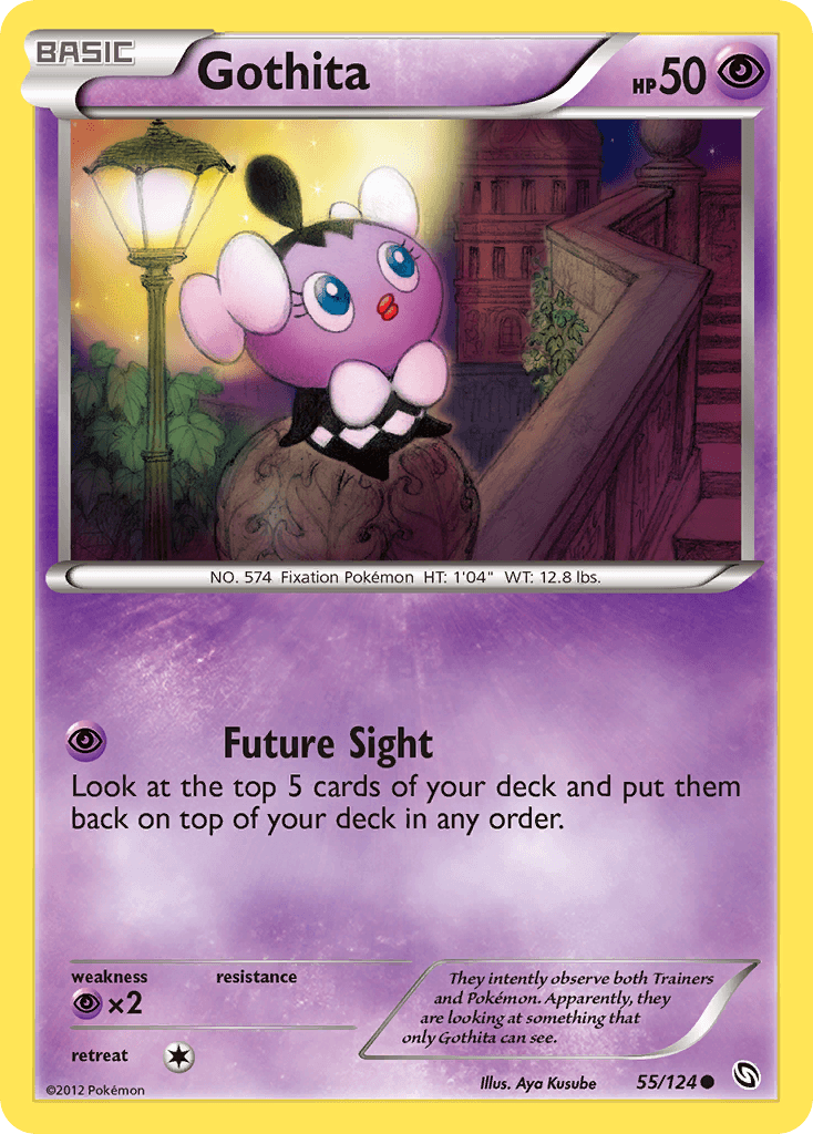 Carta Pokémon Gothita 55