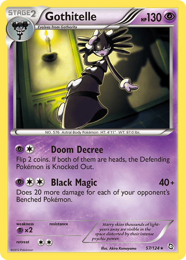 Carta Pokémon Gothitelle 57