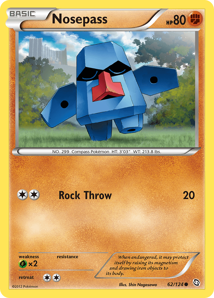 Carta Pokémon Nosepass 62