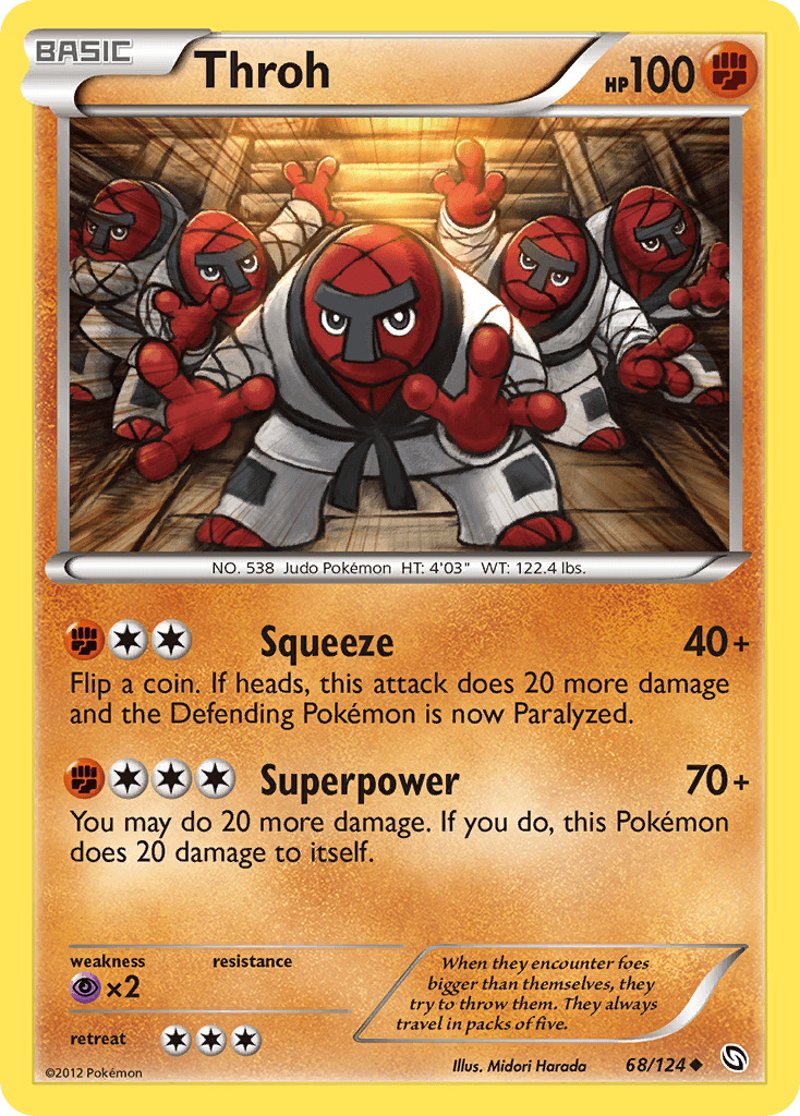 Carta Pokémon Throh 68