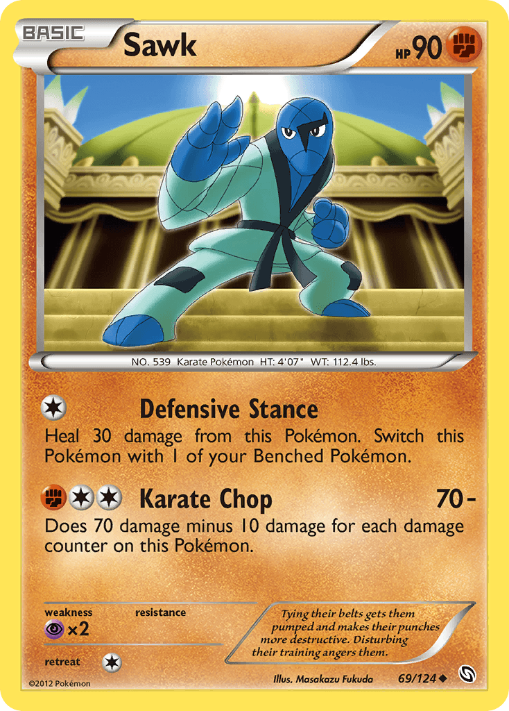 Carta Pokémon Sawk 69