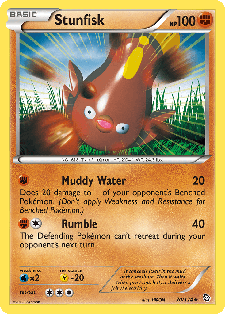 Carta Pokémon Stunfisk 70