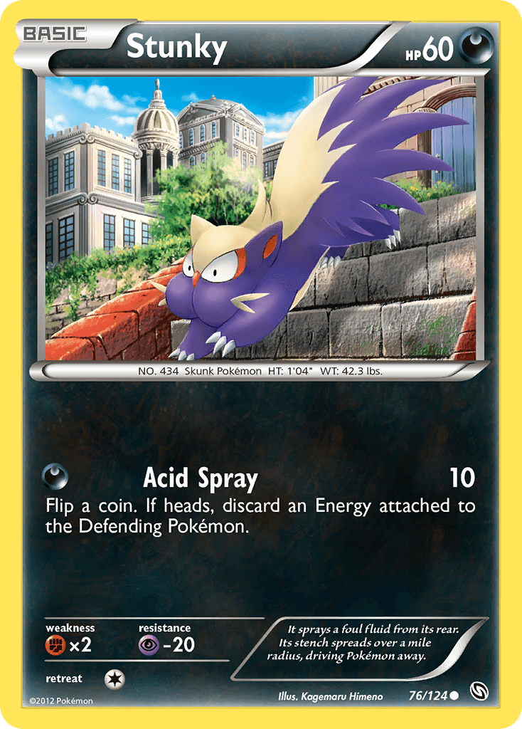 Carta Pokémon Stunky 76