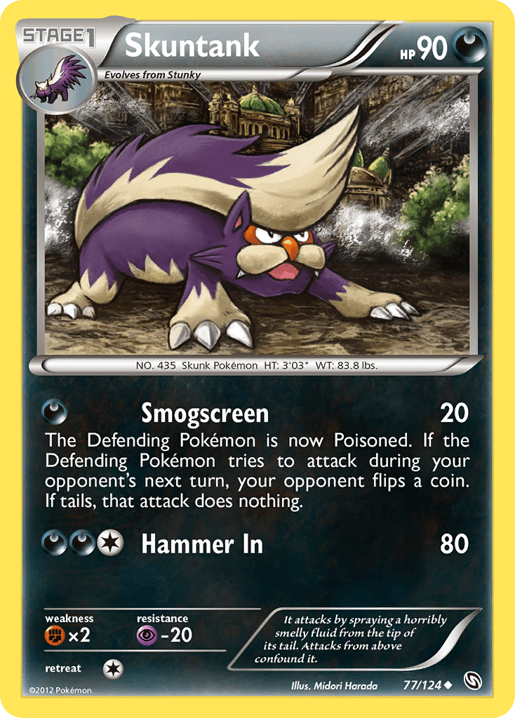 Carta Pokémon Skuntank 77