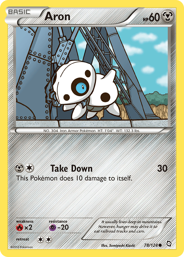 Carta Pokémon Aron 78