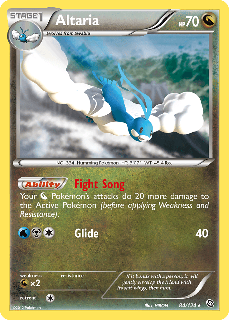 Carta Pokémon Altaria 84