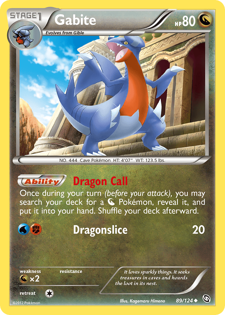 Carta Pokémon Gabite 89