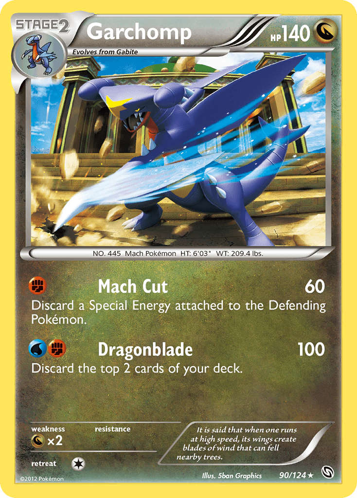Carta Pokémon Garchomp 90 de Dragons Exalted
