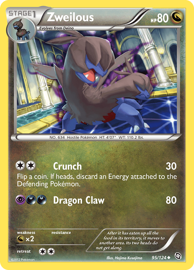 Carta Pokémon Zweilous 95