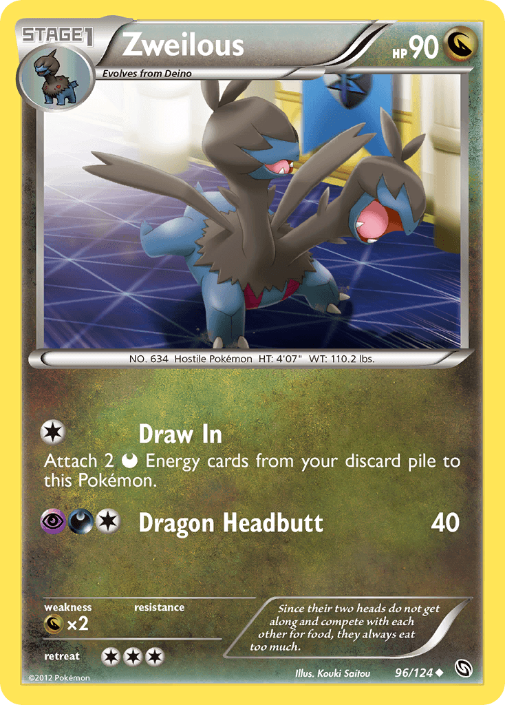 Carta Pokémon Zweilous 96