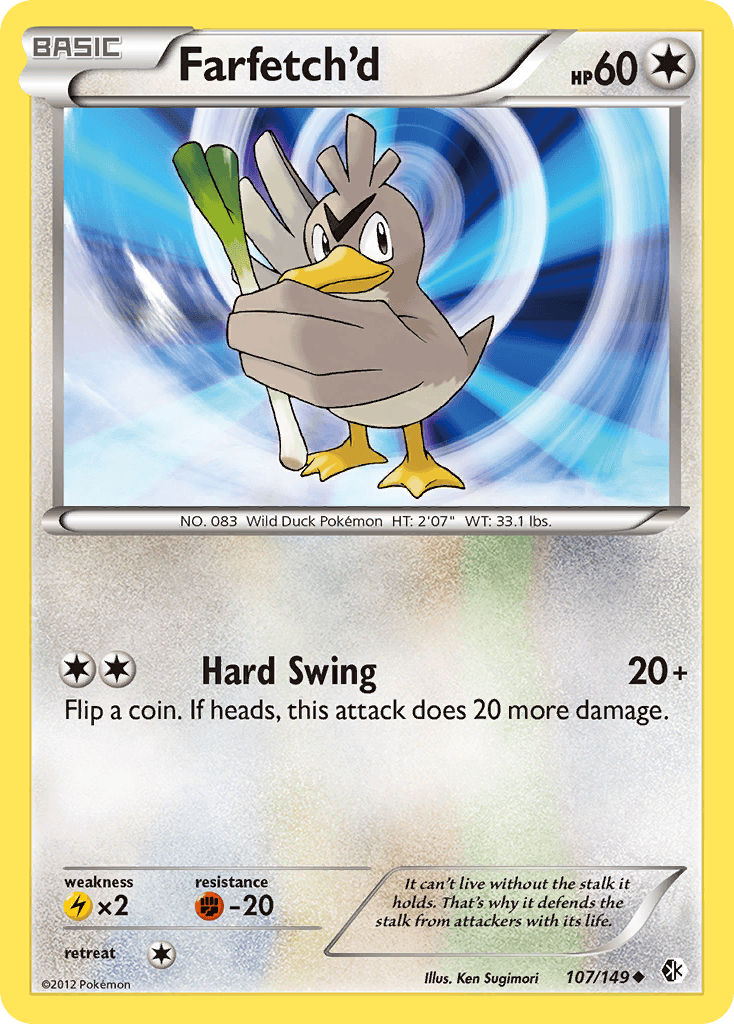 Carta Pokémon Farfetch'd 107