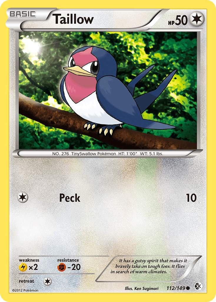 Carta Pokémon Taillow 112