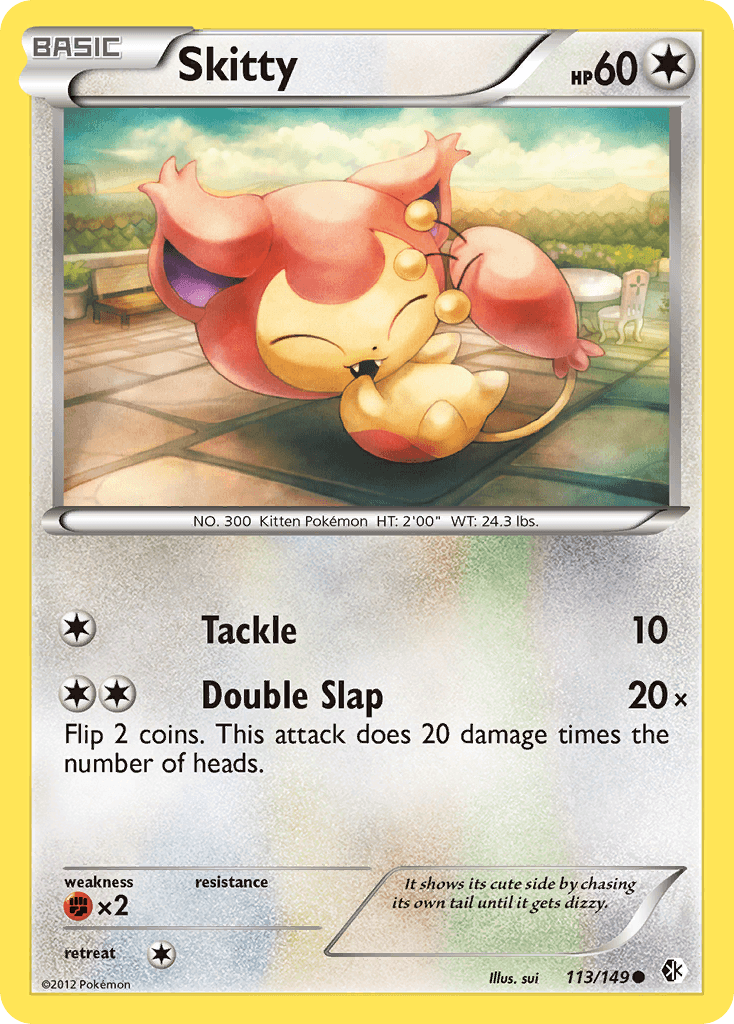Carta Pokémon Skitty 113