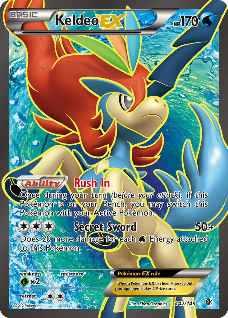 Carta Pokémon Keldeo-EX 142