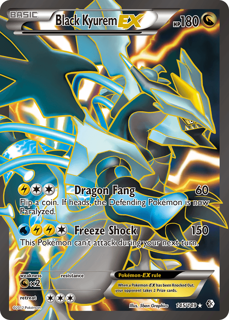 Carta Pokémon Black Kyurem-EX 145