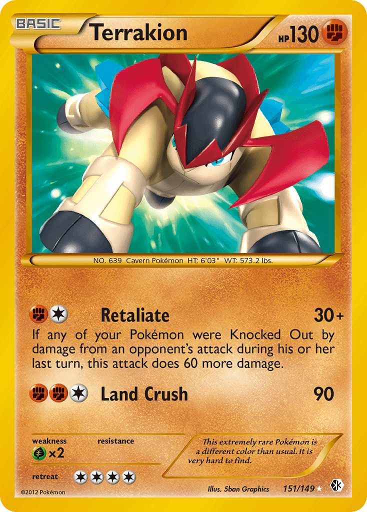 Carta Pokémon Terrakion 151