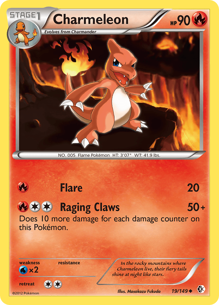 Carta Pokémon Charmeleon 19