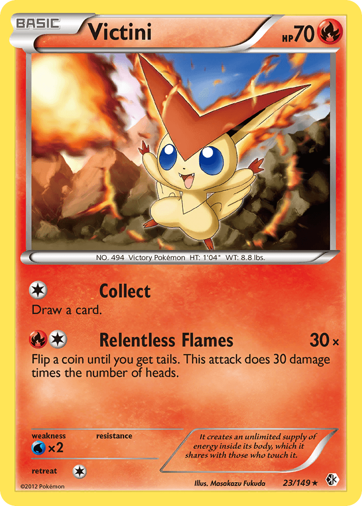 Carta Pokémon Victini 23